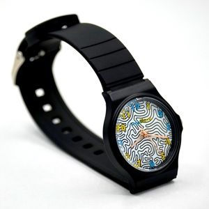 TreuWave Athletic Watch - Zig-Zag Black - New